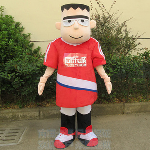 動漫同城樂棒球運動員活動表演科學怪毛絨道具卡通人偶衣服裝 定做