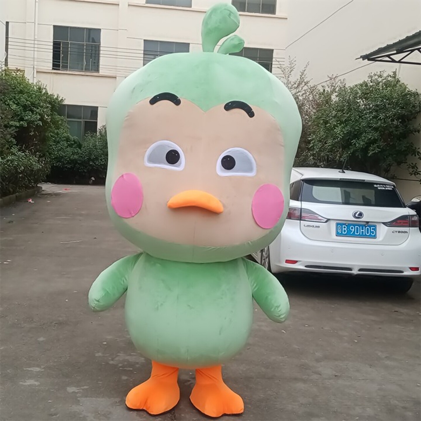 定制充气丑小鸭子小鸟小鸡装扮表演出卡通人偶动漫气模道具衣服装