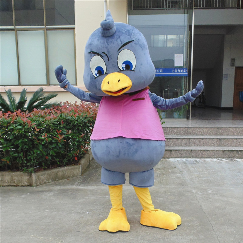 定制动漫动画尤利小鸟黑鸟装扮表演卡通人偶巡演出道具布偶衣服装