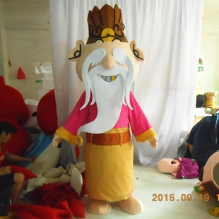 定制动漫影视神仙土地公公爷爷卡通人偶人穿装扮巡演出布偶衣服装