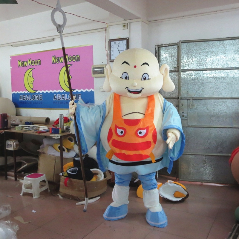 定制动漫神仙弥勒佛日本和尚卡通人偶人穿戴装扮巡演出布偶衣服装