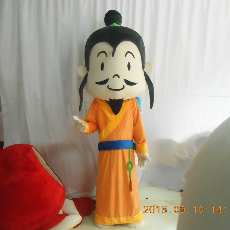 定制动漫游戏古装三国Q版刘备卡通人偶人穿装扮巡演出布偶衣服装