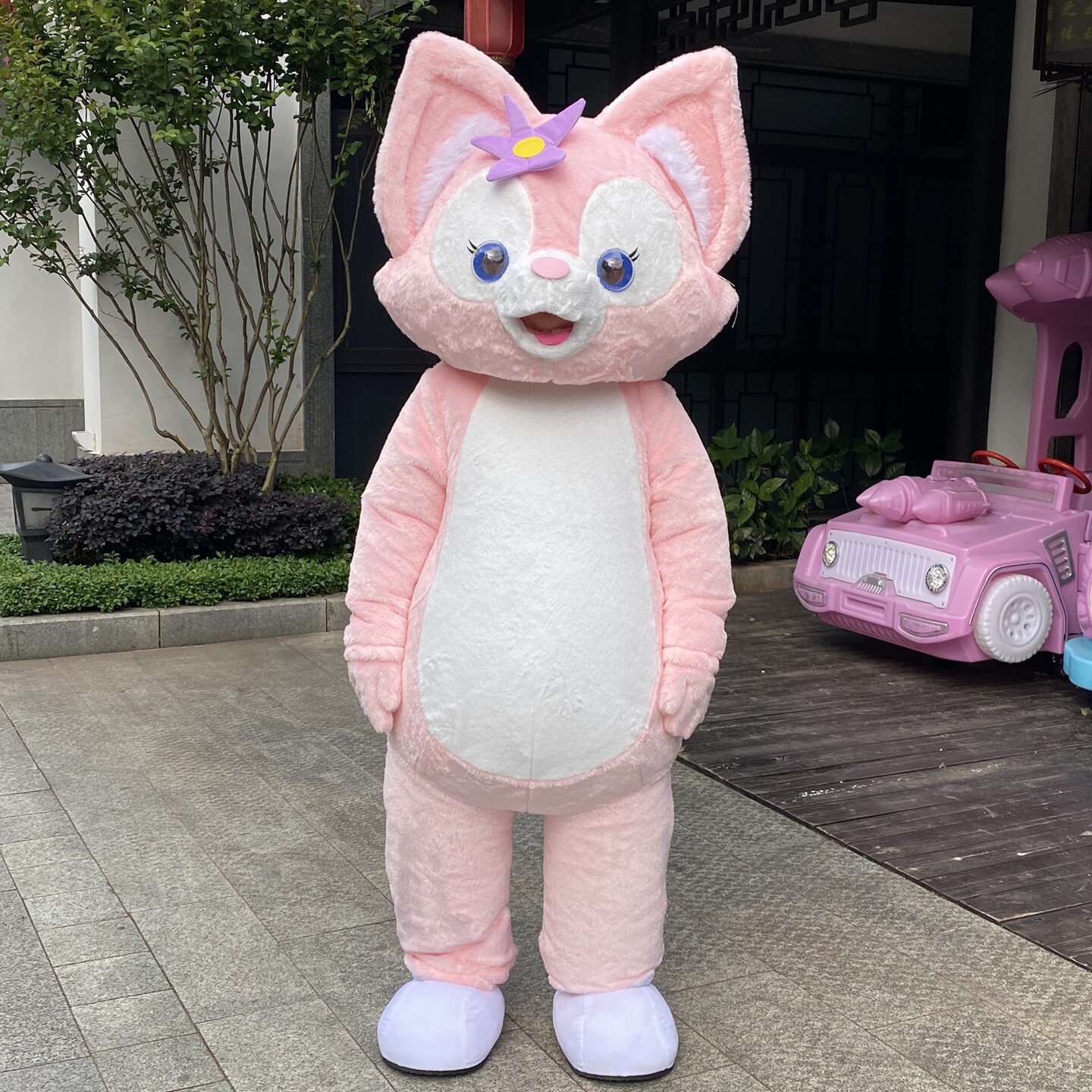 定制动漫夏天穿戴充气玲娜狐狸贝儿行走表演卡通人偶道具布偶服装图片