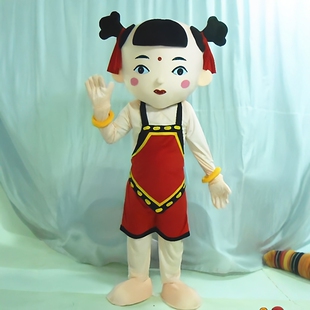 动漫动画散财童子红孩儿人穿戴卡通人偶装扮巡演出布偶衣服装定做