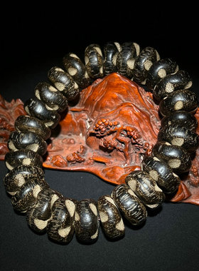 精品越南老沉香木随形手串男女高油奇楠香手链佛珠文玩手持链饰品