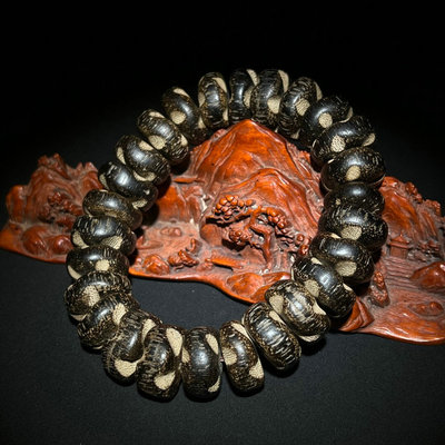 精品越南老沉香木随形手串男女高油奇楠香手链佛珠文玩手持链饰品