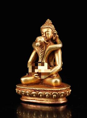 旧藏纯铜鎏金祥龙戏珠方印章摆件全铜老铜实心瑞兽玉玺老印章收藏