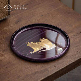 日本漆器茶盘2026年新款家用小型干泡台轻奢高档高级感高颜值托盘