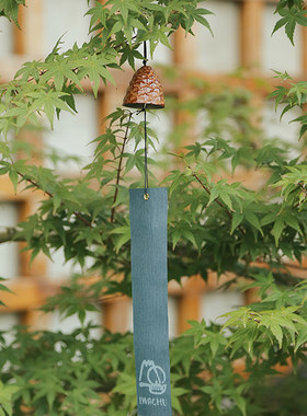 日本南部铁器铸铁风铃松果造型