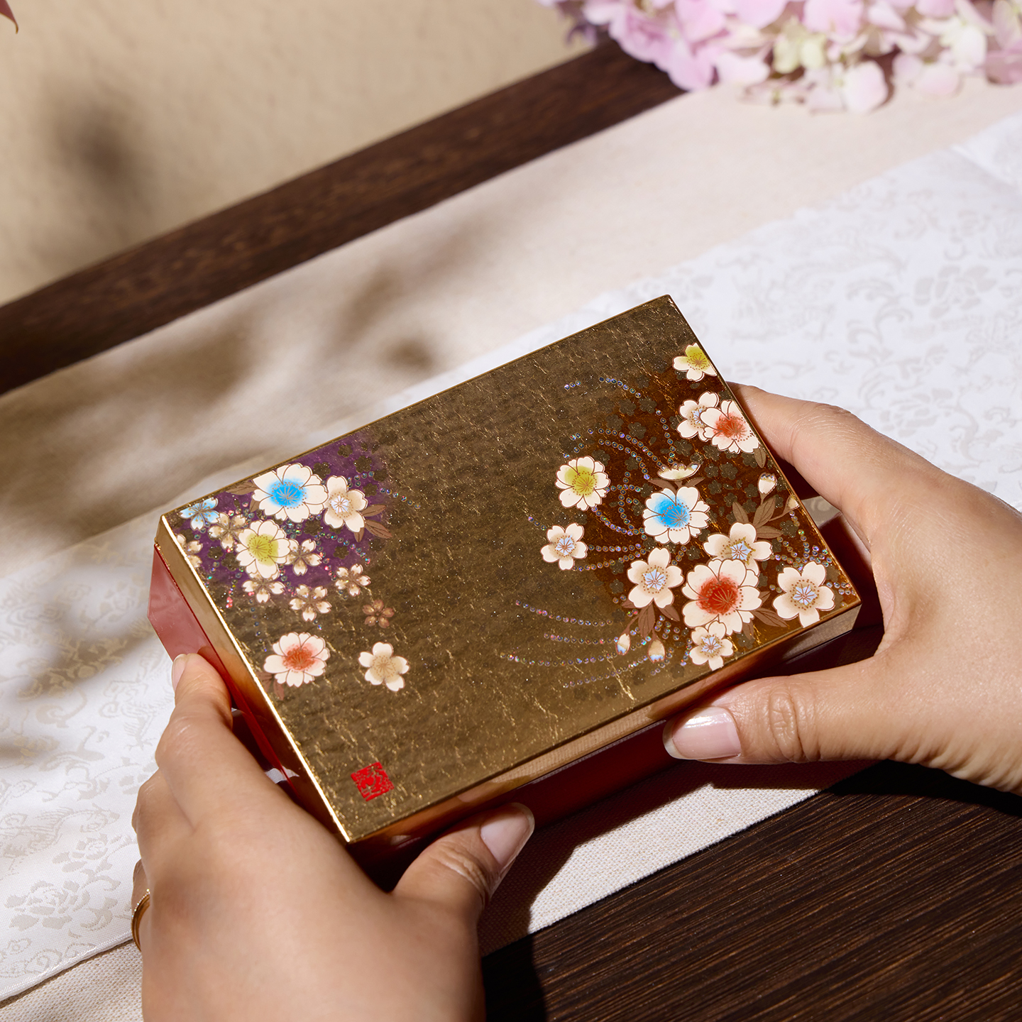 日本进口漆器首饰盒高颜值饰品收纳盒2025新款手镯手链女友生日礼