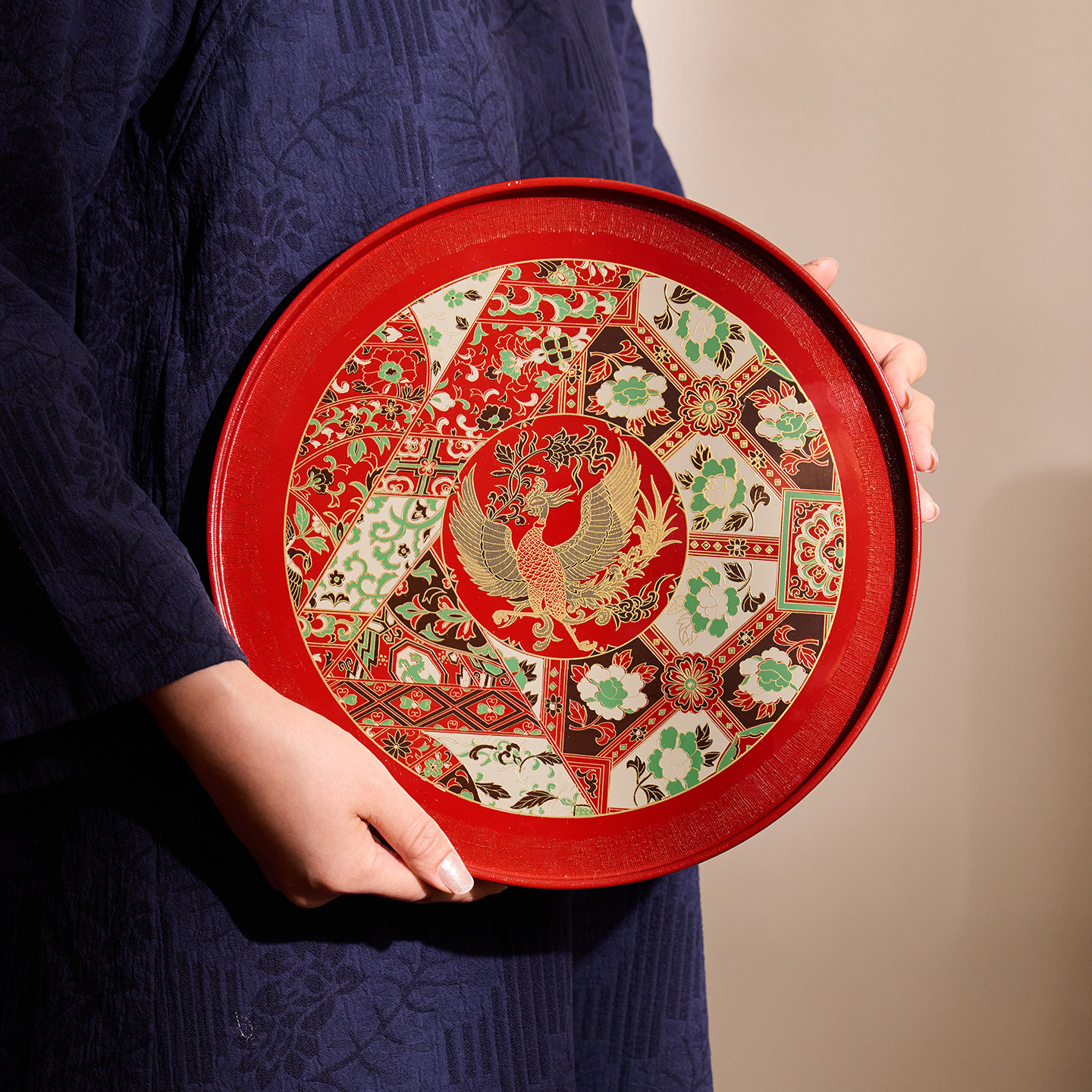 日本进口山中漆器正仓院茶盘高端大气上档次2026新款家用点心托盘