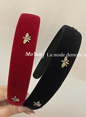 韩版头箍小香风合金发卡