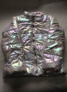 女童常规厚度冬季炫彩亮面棉衣