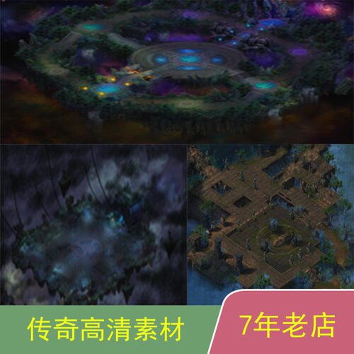 传奇GEEGOM996引擎通用传奇地图套图素材dt059