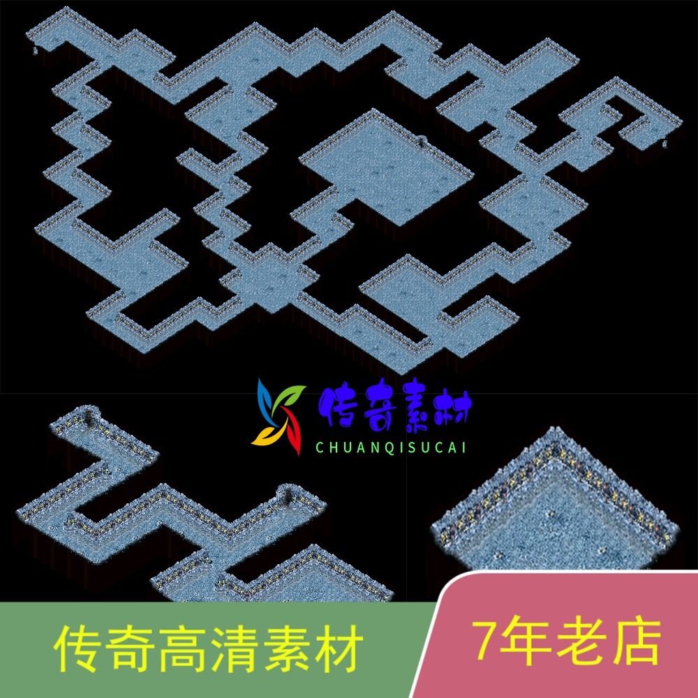 热血传奇地图素材套图冰宫1-3层高清套图3张传奇一条龙