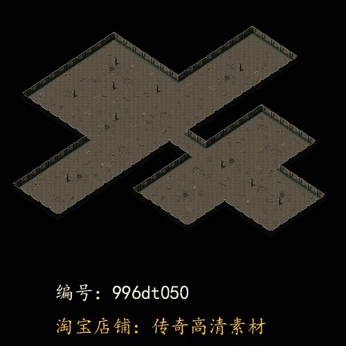 996引擎专用传奇地图全新高清真彩传奇素材复古套图dt050