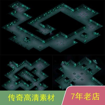 传奇GEEGOM996引擎通用传奇地图套图素材dt022