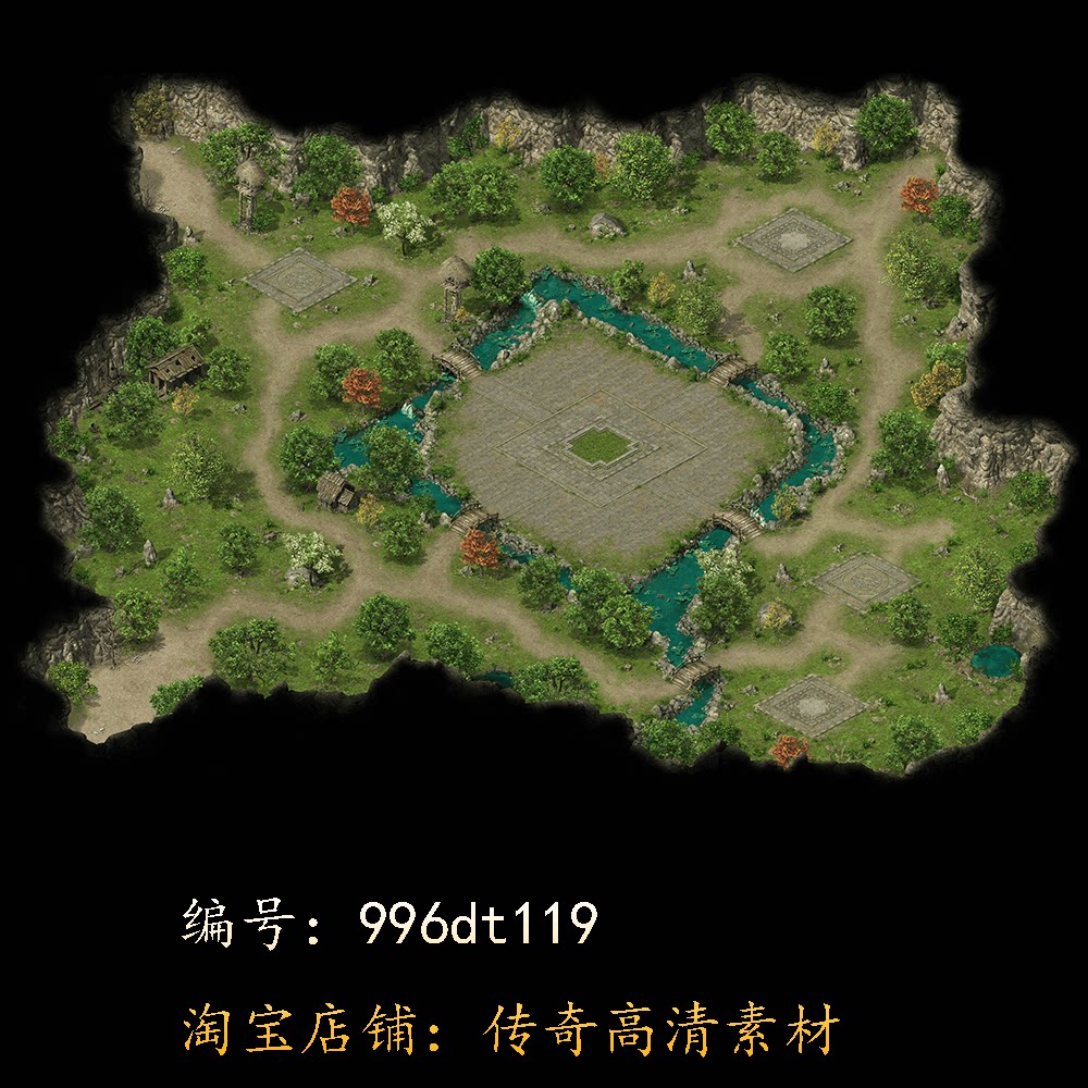 996引擎专用传奇地图全新高清设计素材/源文件