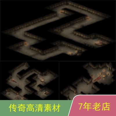 传奇GEEGOM996引擎通用传奇地图套图素材dt018