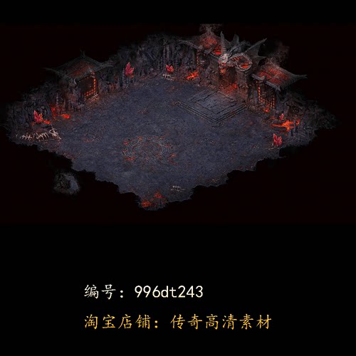 996引擎专用传奇地图全新高清真彩传奇素材复古套图dt243