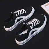 潮鞋 可踩脚后跟男鞋 老北京布鞋 男鞋 子夏季 透气帆布开车两穿半拖鞋