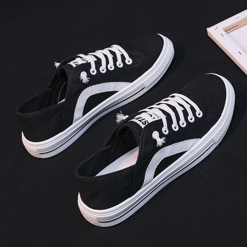 韩版低帮防滑耐磨帆布鞋透气