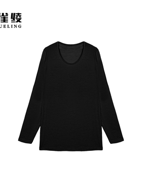 金雀绫【】100绵羊毛纯色加宽加大打底毛衣SZAK4SZWB218