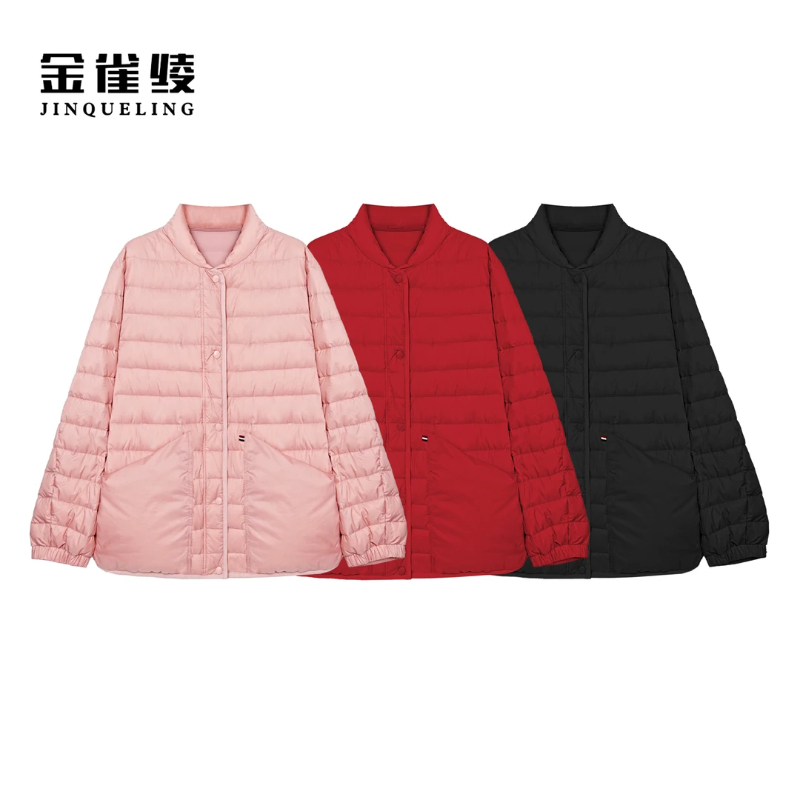 金雀绫【小暖炉】时尚休闲保暖95白鹅绒加宽加大羽绒服SZA4YW692