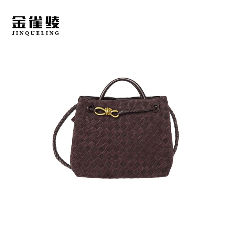 金雀绫【拾光记】欧美风单根托特包中性风编织斜挎包SZAK5BB172