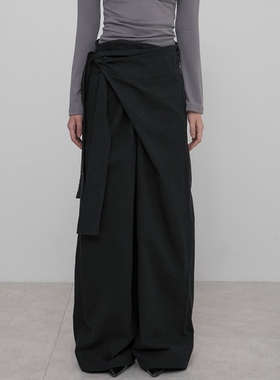 flareup韩国代购2025年秋冬季新品百搭中高腰直筒裤休闲阔腿裤子