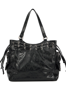 韩国设计师小众品牌deinet2025年秋冬季女装新品简约时尚托特包女