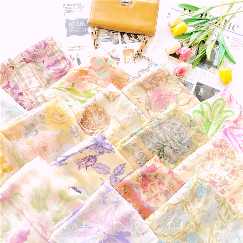 zdamiao日系少女大方中古丝巾