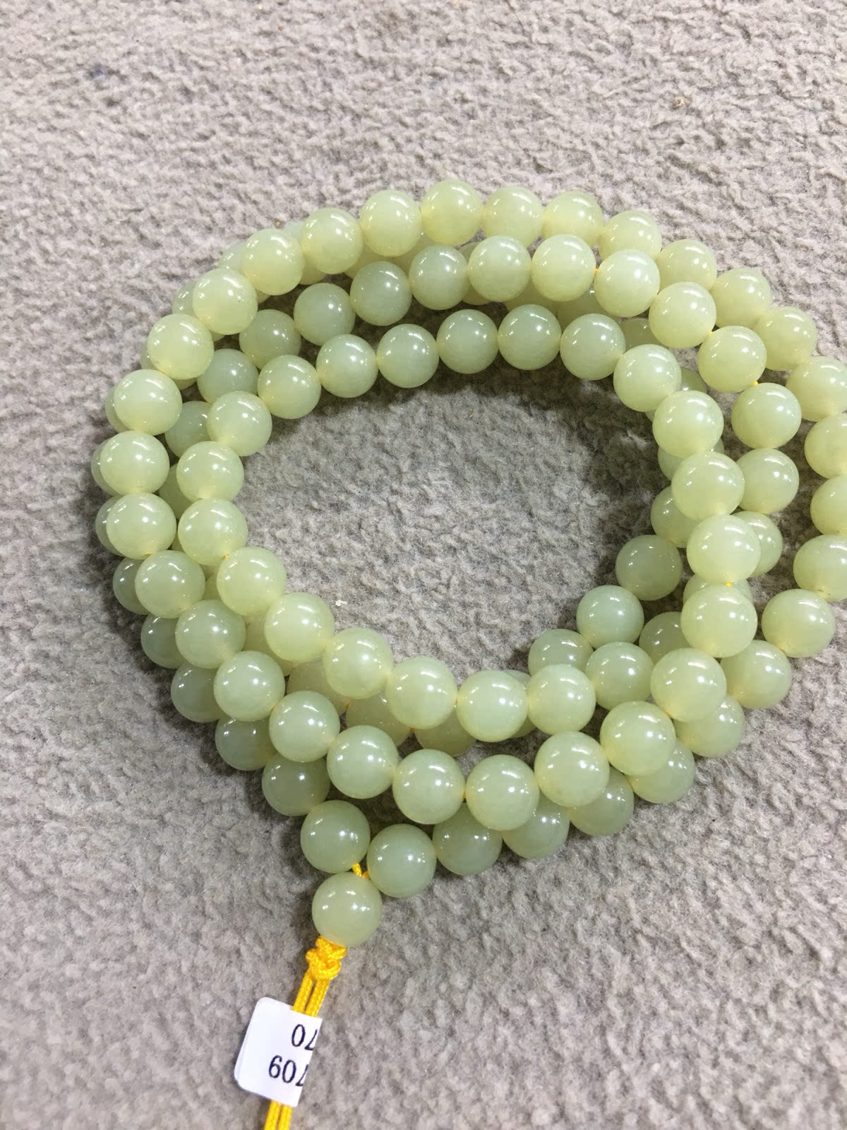 正品和田玉108颗项链毛衣柔润