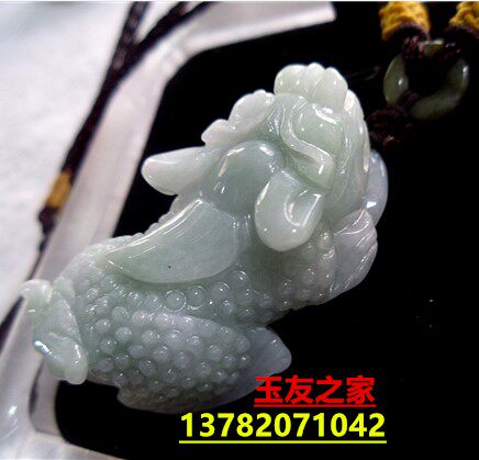 a货男女款招财貔貅项链玉石翡翠