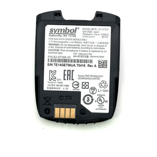 适用于全新SYMBOL CS4070便携式条码扫描器电池 82-97300-02