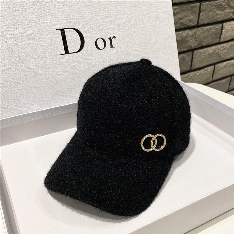 小帽子冬季仿兔毛显脸小冬季