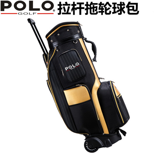 高尔夫球包 POLO球杆包 装备包 男用标准球包 拉杆带轮子 包邮 - 封面
