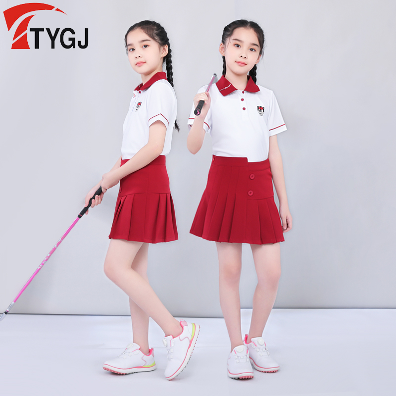 夏季女童刺绣短袖POLO衫