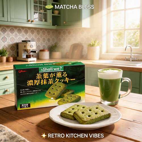 格力高抹茶曲奇饼干104.5g独立装