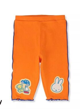 日单尾货miffy米菲兔鲍里斯熊童装80-95女宝宝打底裤7分裤婴童夏