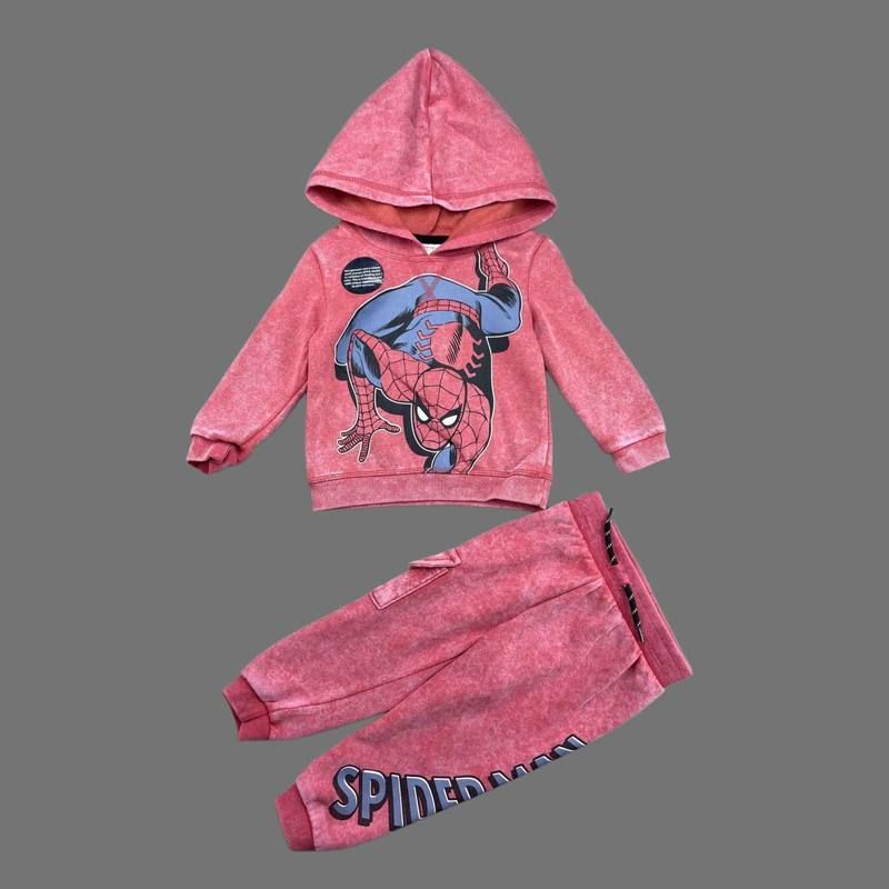 2025 Original Marvel原单童装两件套拉绒卫衣套批发baby 2pc set