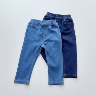 日单PM尾货80-130儿童婴小童弹力牛仔裤直筒长裤春季裤子