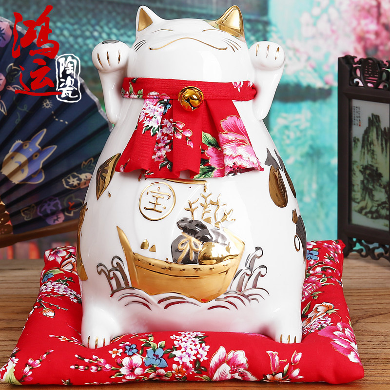 招财猫摆件开业发财猫存钱罐