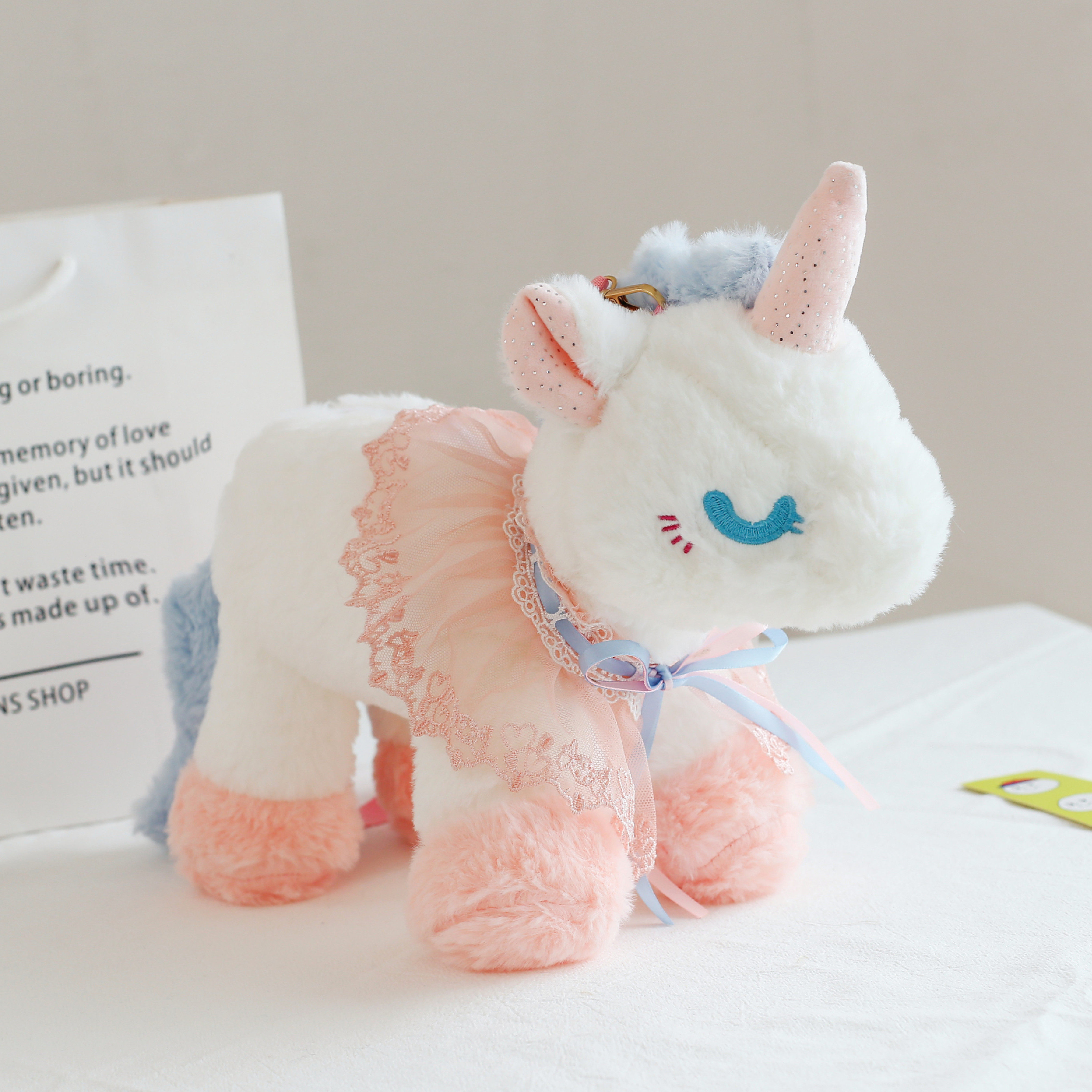 毛绒包包少女软妹2025新款独角兽卡通斜挎包洛丽塔学生单肩手机包,箱包皮具/热销女包/男包,通用款女包,淘宝优惠券,粉丝福利购,淘宝优惠卷