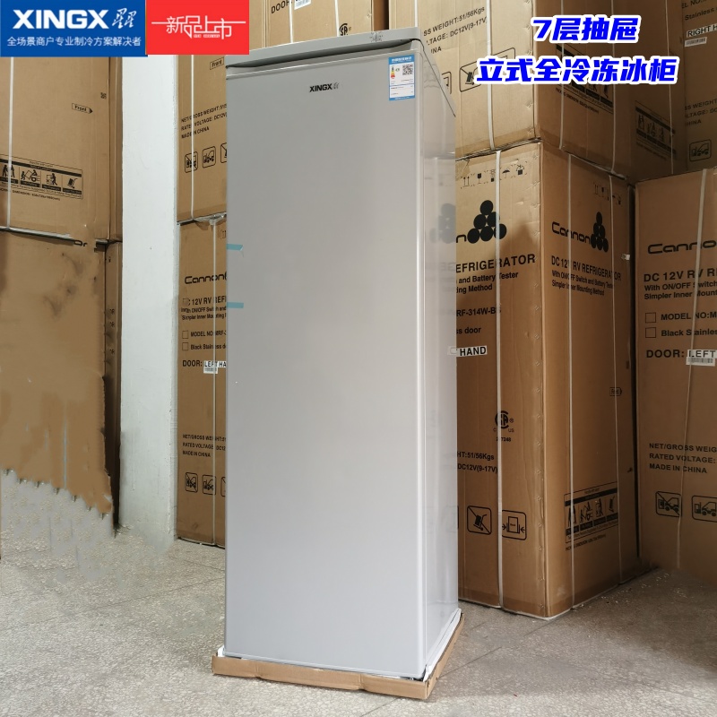 XINGX/星星 BD-200E立式冰柜家用小型冷冻母乳储奶抽屉式冷柜迷你