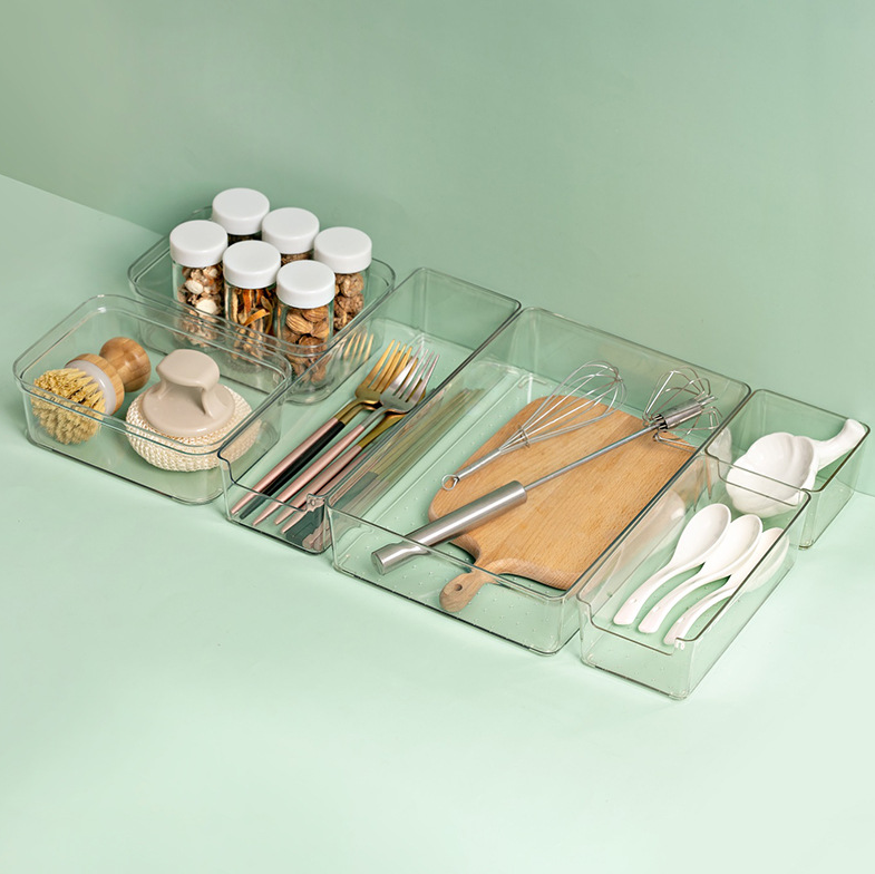 日式塑料直角抽屉收纳化妆品分隔整理盒厨房餐具收纳盒家用多功能高性价比高么？