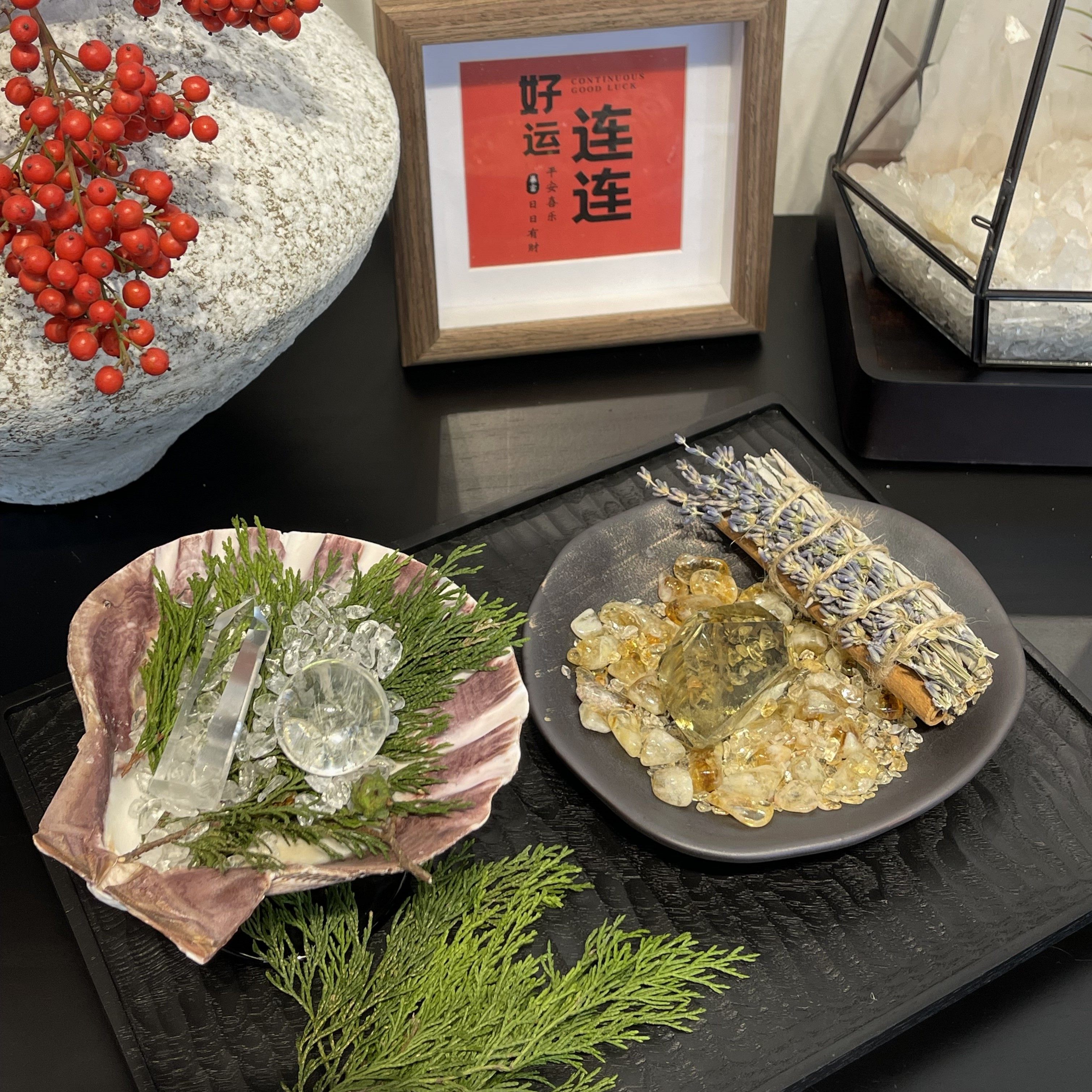 天然水晶原石植物香薰自然疗愈圣木鼠尾草薰衣草香料净化空间消磁,家居饰品,桌面摆件,淘宝优惠券,粉丝福利购,淘宝优惠卷