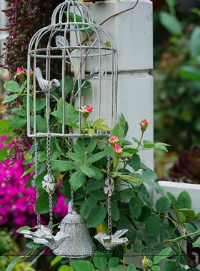 外贸出口美式乡村风园艺垂吊小鸟