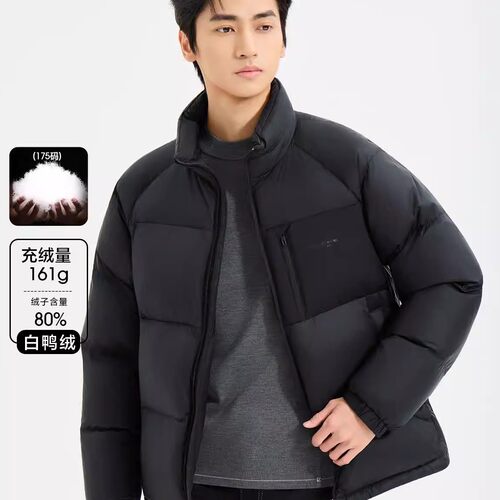 B5DRF2011 2012Y利家男士冬季商务舒适保暖时尚立领面包羽绒服
