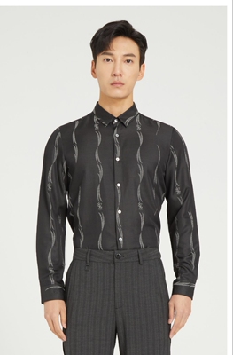 22CXC9091S利家修身新款休闲商务男装春秋长袖衬衣